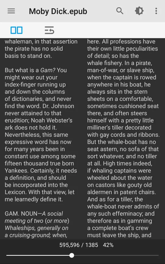 TextClip two-sided reading